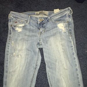 White washed ripped jeans